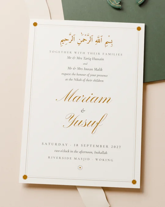 The Ivory Card card on its table
